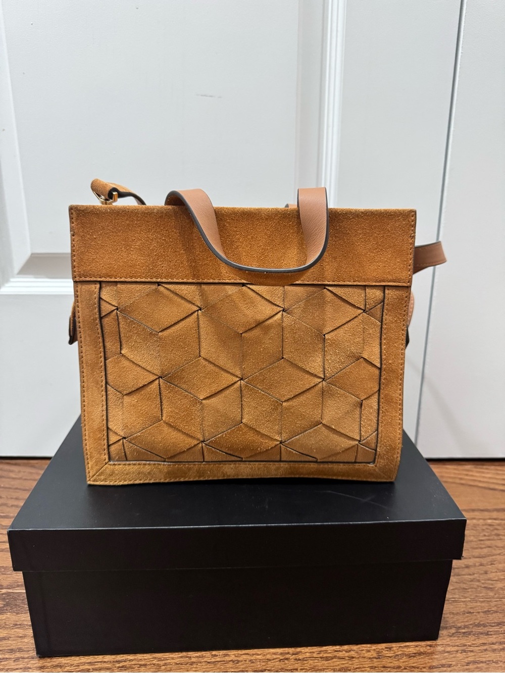 Welden Voyager Suede Small Flap Satchel